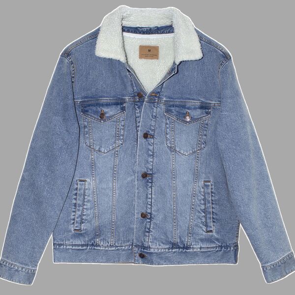 Unisex Sherpa-Lined Denim Jacket Thumbnail
