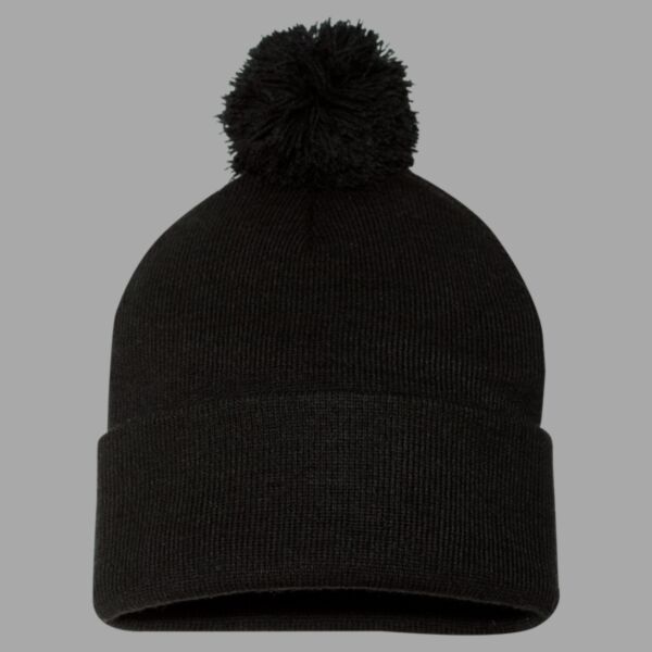 12" Pom-Pom Cuffed Toque Thumbnail